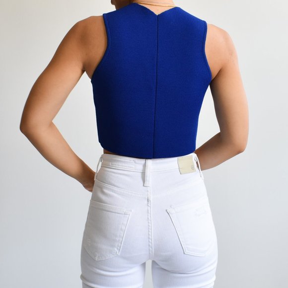 Scanlan Theodore Structured Crop Top - Picture 2 of 4